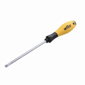 Wiha Tools 30246 ESD SoftFinish Slotted Screwdriver, 5.5 mm x 125 mm