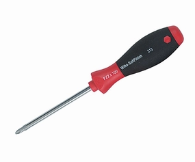 Wiha Tools 31310 SoftFinish Pozidriv Screwdriver, #1 x 80 mm
