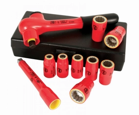Wiha Tools 31590 3/8 inch Drive, Insulated Socket Set