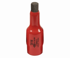 Wiha Tools 31836 Insulated 7/16" Hex Bit Socket, 1/2" Drive
