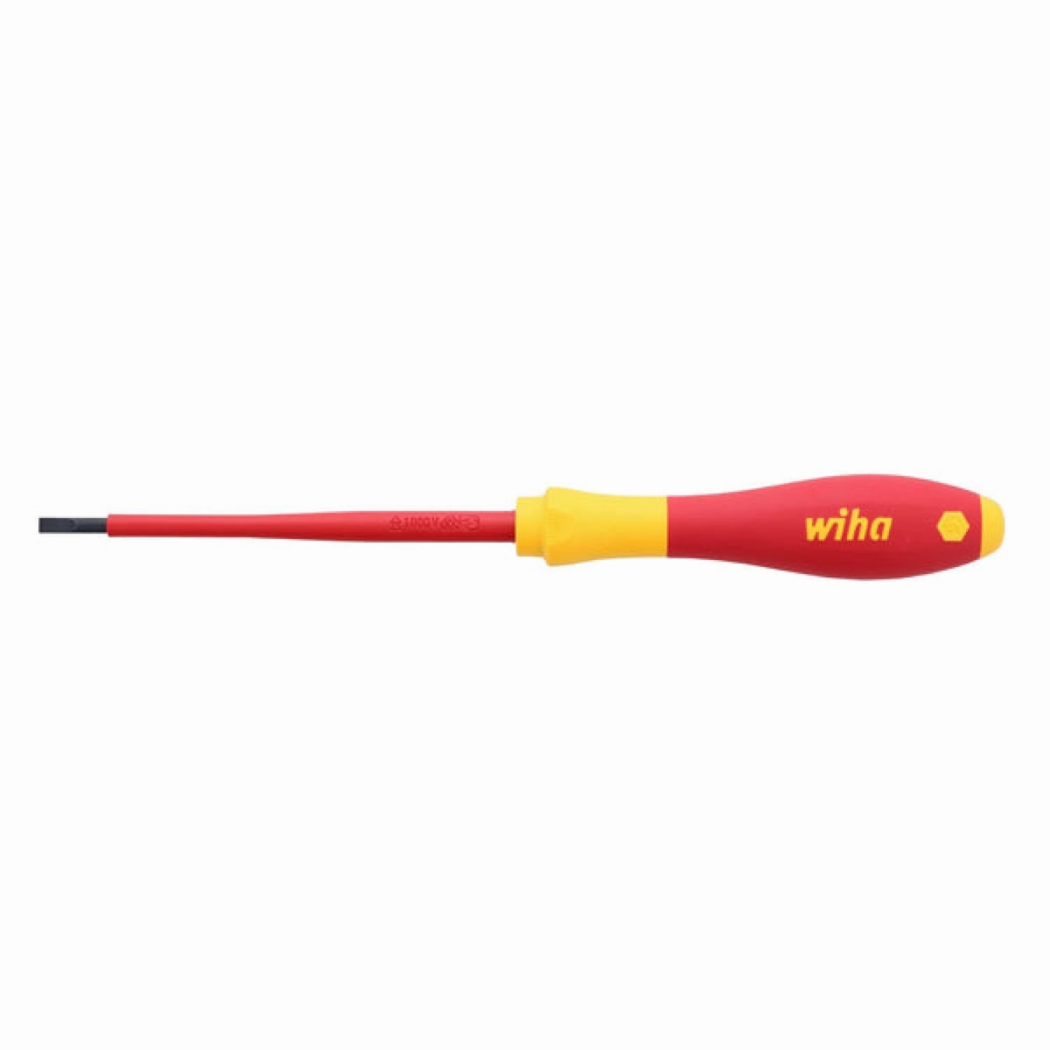 Wiha Tools 32015 Insulated Slotted Screwdriver, 3.5 mm x 100 mm