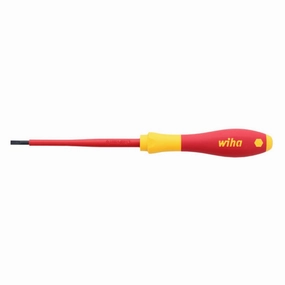 Wiha Tools 32015 Insulated Slotted Screwdriver, 3.5 mm x 100 mm
