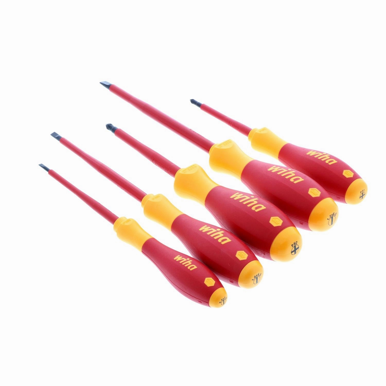 Wiha Tools 32091 Insulated Slotted/Phillips Screwdrivers, 5 Pc. Set