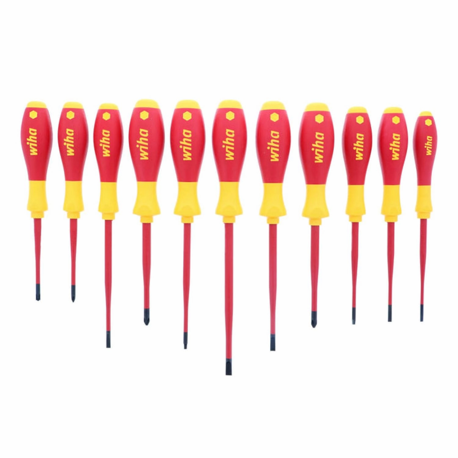 Wiha Tools 32198 11 Piece Insulated SlimLine Screwdriver Set