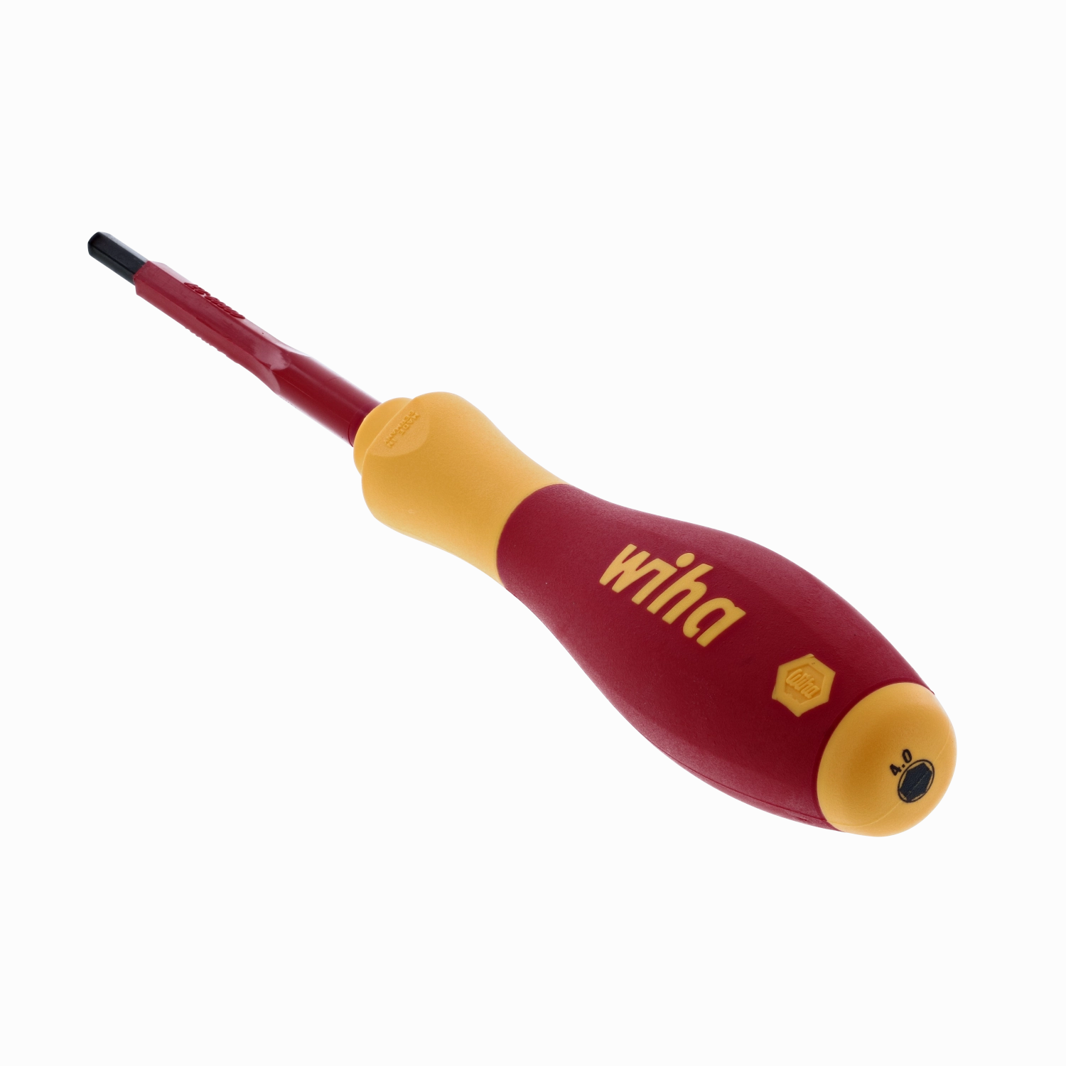Wiha Tools 32301 Insulated Hex Metric Screwdriver, 4.0 mm x 75 mm