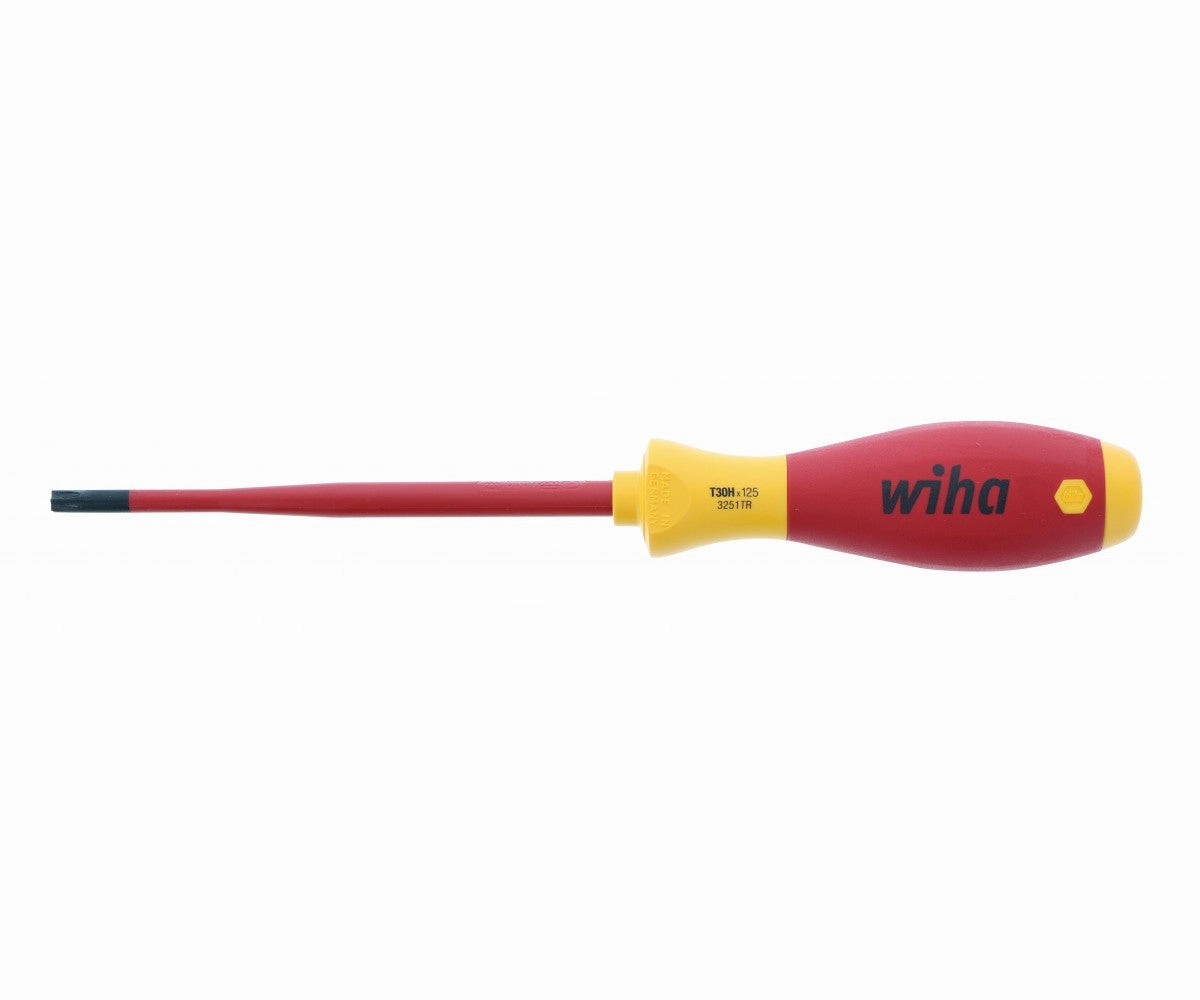 Wiha Tools 32518 Insulated SlimLine Security TORX Screwdriver, T30s x 125 mm