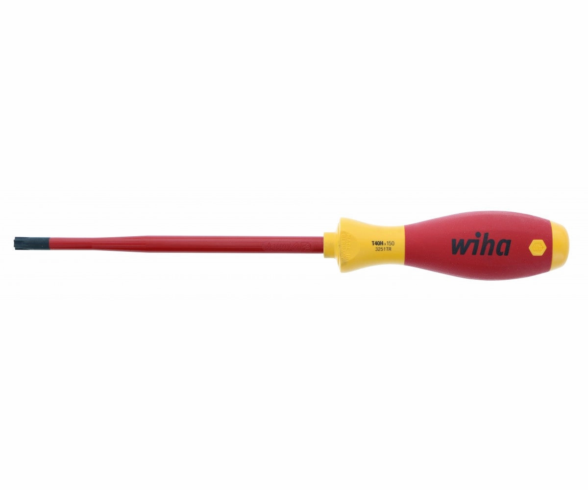 Wiha Tools 32519 Insulated SlimLine Security TORX Screwdriver, T40s x 150 mm