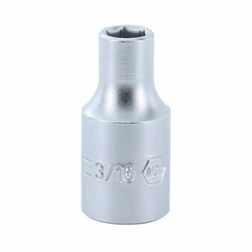 Wiha Tools 33306 1/4 Inch Drive Socket, 6 Point, 3/16 Inch