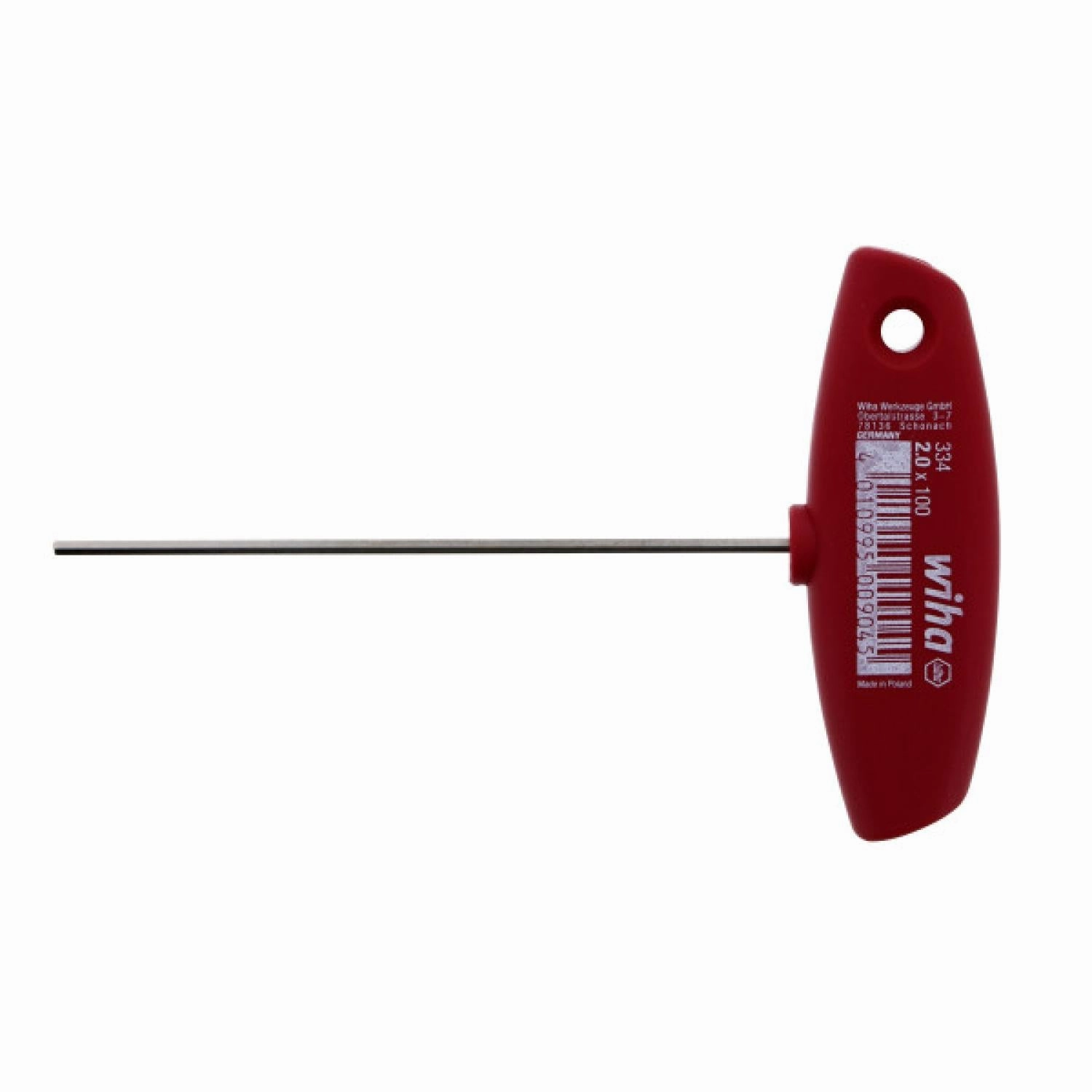 Wiha Tools 33401 Hex T-Handle 2.0 x 100mm