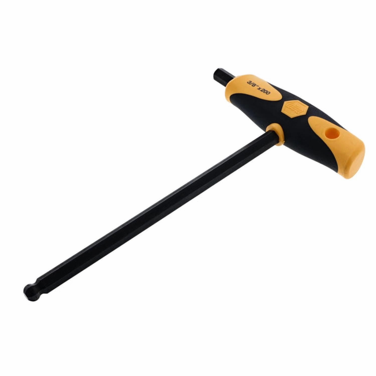 Wiha Tools 33440 3/8" x 7.9" Soft Grip Dual Drive Ball End Hex T-handle