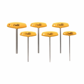 Wiha Tools 33475 6 Piece Hex SAE T-Handle Set