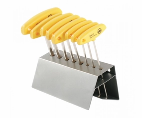 Wiha Tools 33484 Hex T-Handle Inch 8 Piece Set in Metal Stand