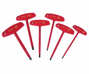 Wiha Tools 33490 Insulated T-Handle Hex Inch, 6 Piece Set