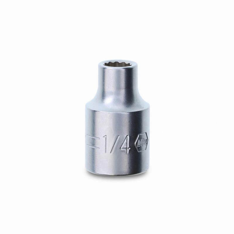 Wiha Tools 33708 3/8" Drive Socket, 12 Point, 1/4"