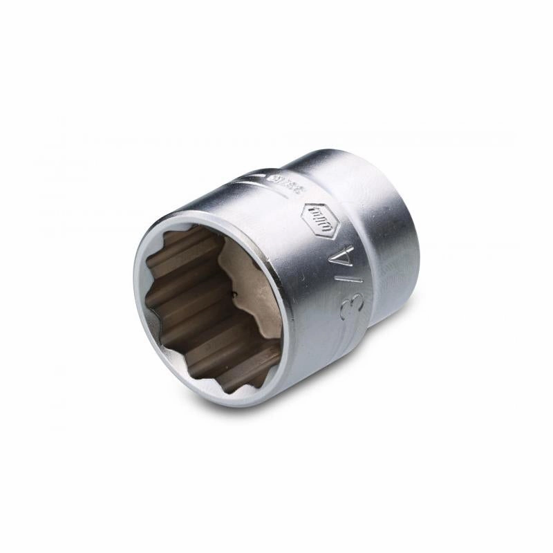 Wiha Tools 33718  3/8 Inch Drive Socket, 12 Point, 3/4 Inch