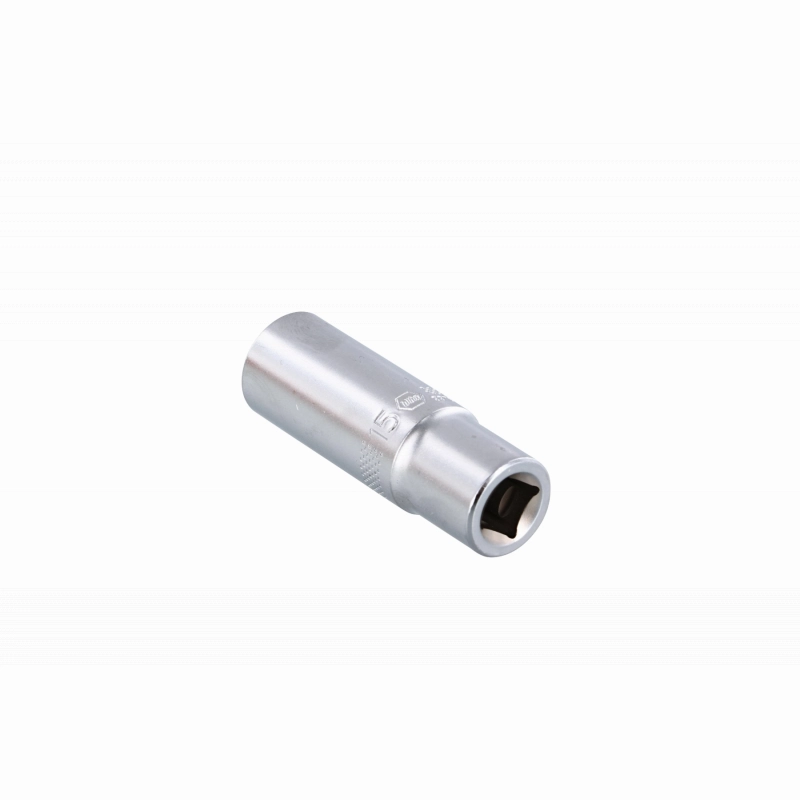 Wiha Tools 33758 12 Point 3/8 Inch Drive Deep Socket 15 mm