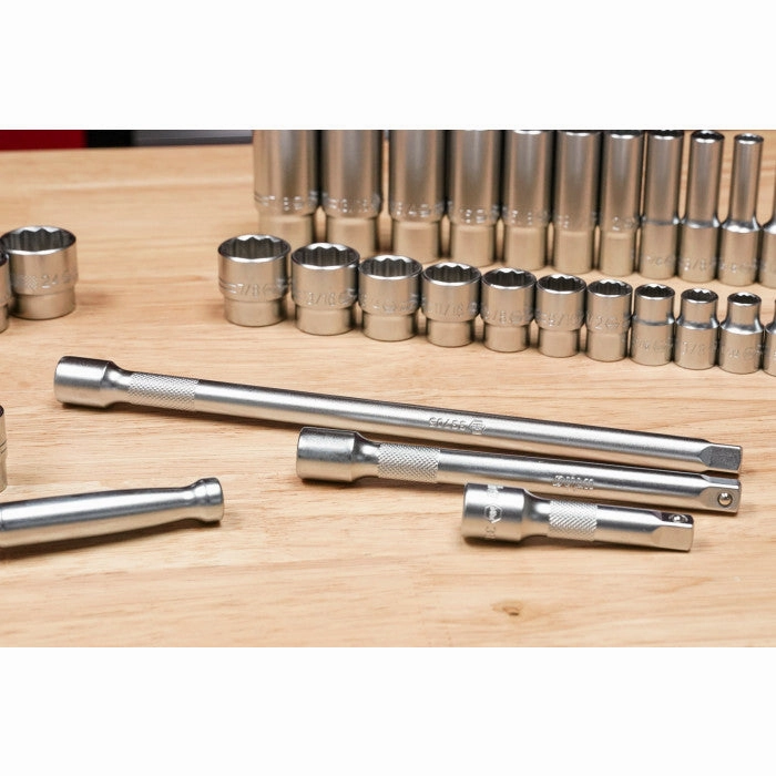 Wiha Tools 33799 63-Piece 3/8 Drive MM and SAE Socket Set