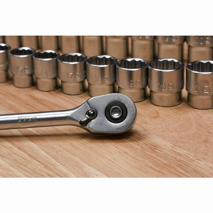 Wiha Tools 33799 63-Piece 3/8 Drive MM and SAE Socket Set