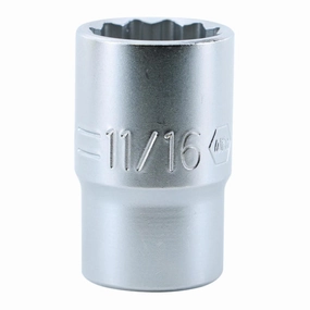 Wiha Tools 33814 12 Point - 1/2" Drive Socket 11/16 Inch