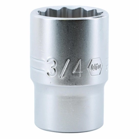Wiha Tools 33815 12 Point, 1/2 Inch Drive Socket, 3/4 Inch