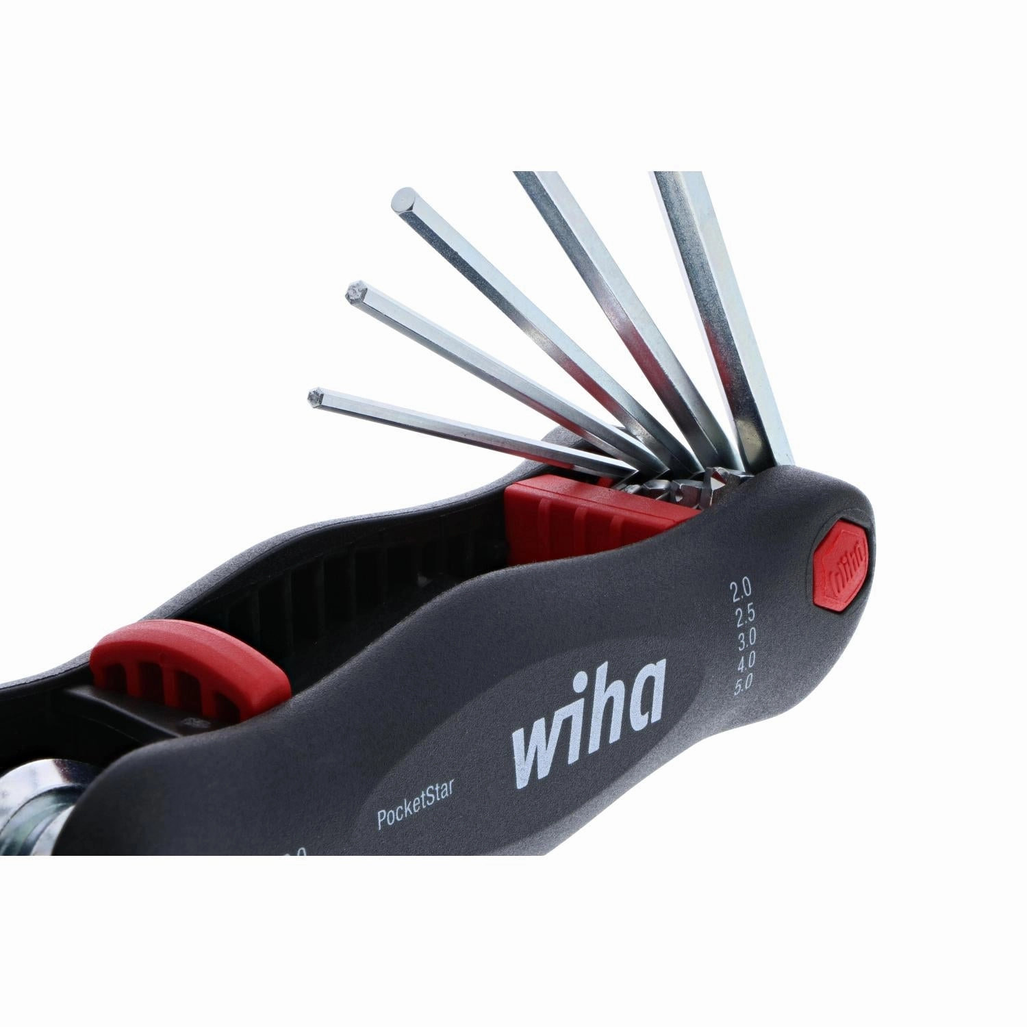 Wiha Tools 35195 PocketStar Fold Out Metric Hex Set, 2mm - 8 mm, 7 Pc.