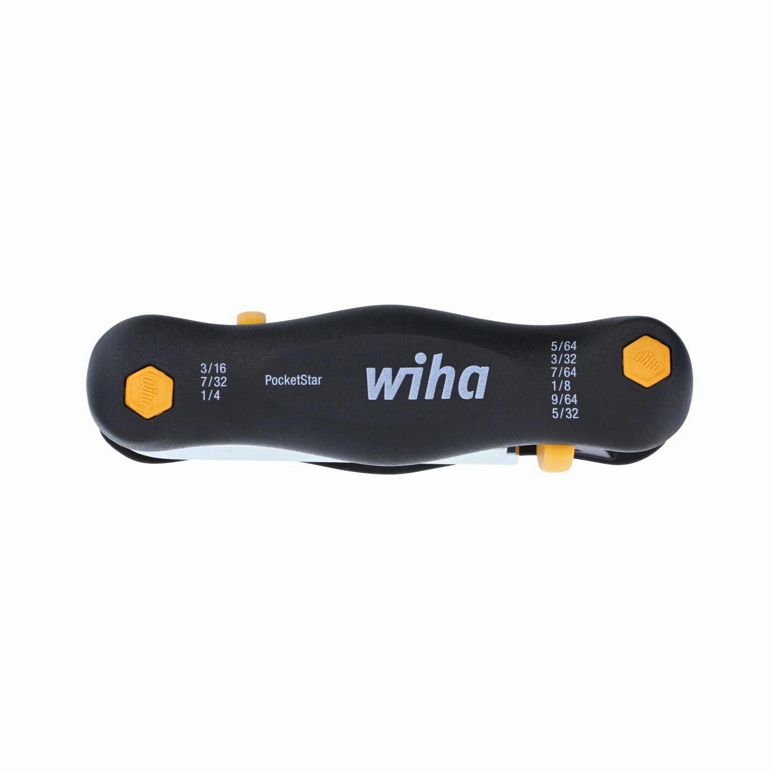Wiha Tools 35197 PocketStar Fold Out Inch Hex Set, 5/64" - 1/4", 9 Pc.