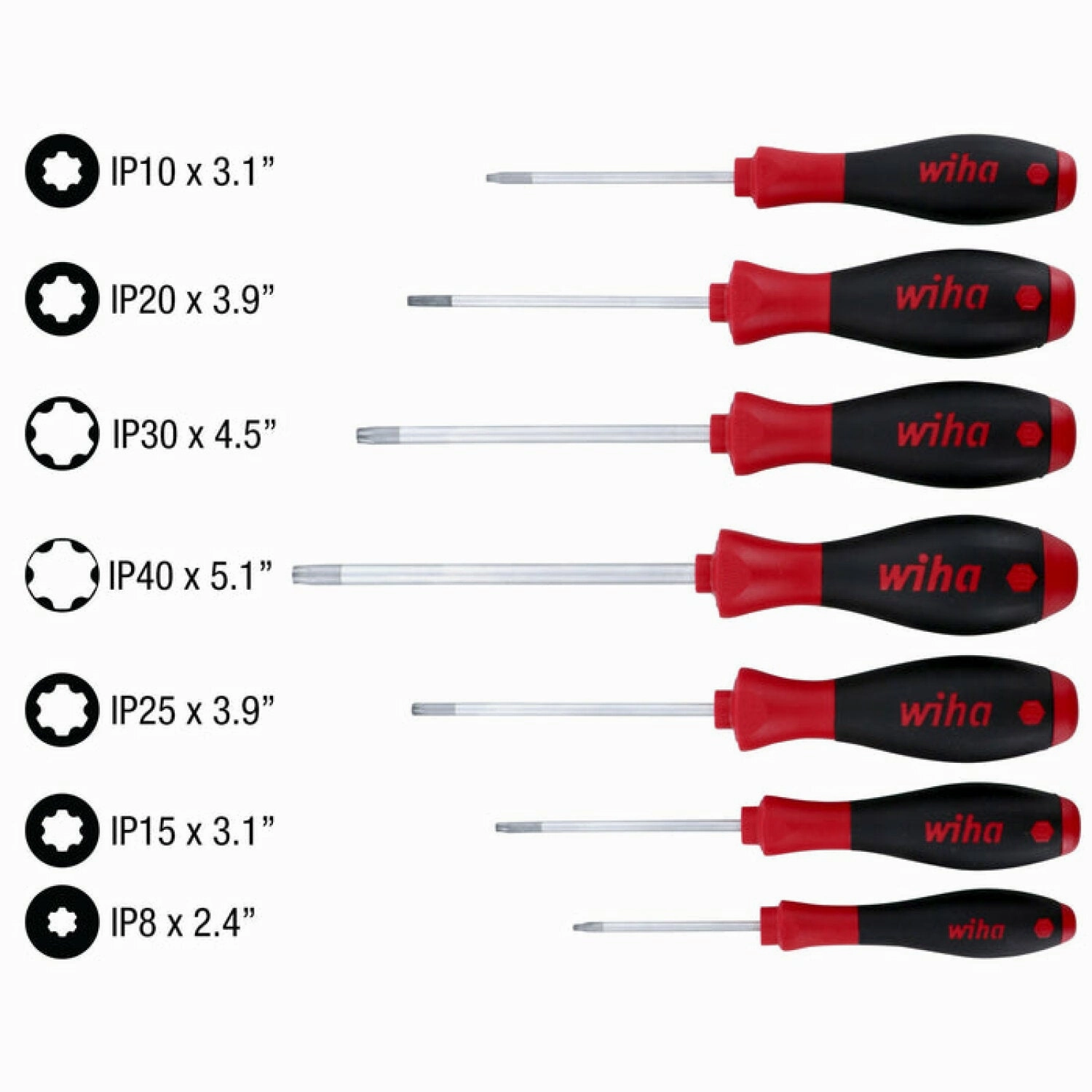 Wiha Tools 36299 7 Piece TORX Plus SoftFinish Driver Set