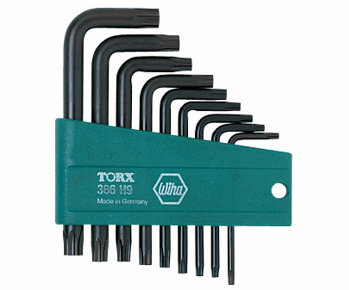 Wiha Tools 36393 Security TORX L - Key Set, T8s - T40s, 9 Pc.