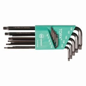 Wiha Tools 37192 Long Arm MagicSpring TORX L-Key Set, 10 Piece