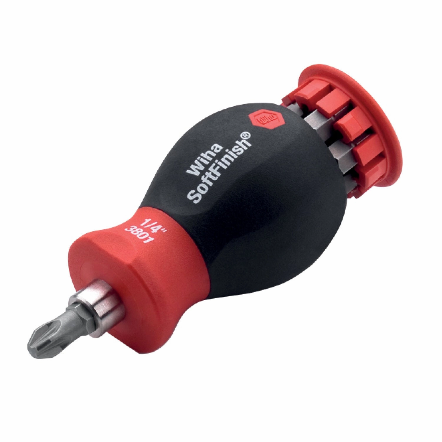 Wiha Tools 38048 6 Piece Slotted/Phillips/Square Stubby Bit Holder