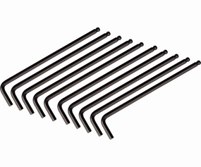Wiha Tools 46736 Ball End Mid-Length Hex L - Key, 4.0 mm, 10 Pk.