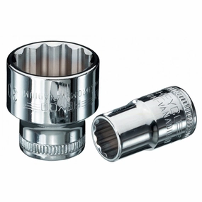 Wiha Tools 60210 3/8 Socket 12 Point 1/4 x 1.0 Inch