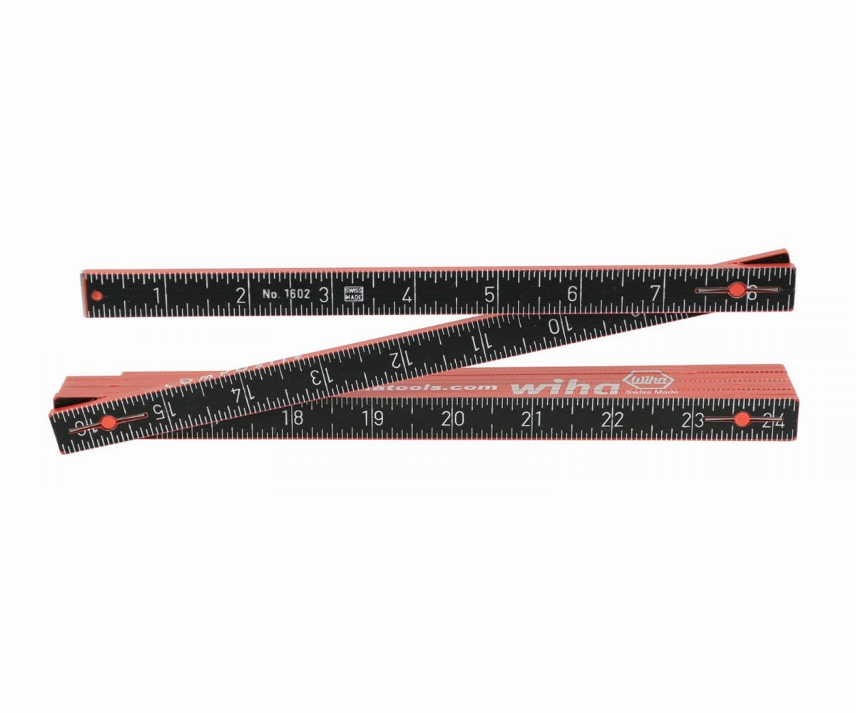 Wiha Tools 61606 Composite MaxiFlex Folding Ruler, Metric / Inch