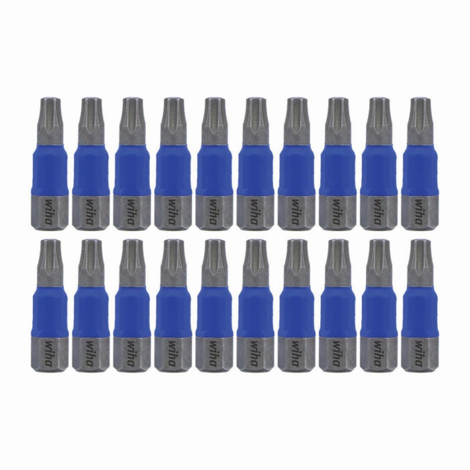 Wiha Tools 70060 TerminatorBlue Impact Bit TORX T25 x 1 Inch - 20 Pack