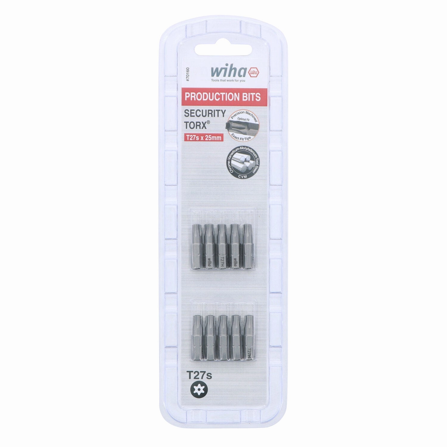 Wiha Tools 70160 T27s x 25mm Security TORX Insert Bit
