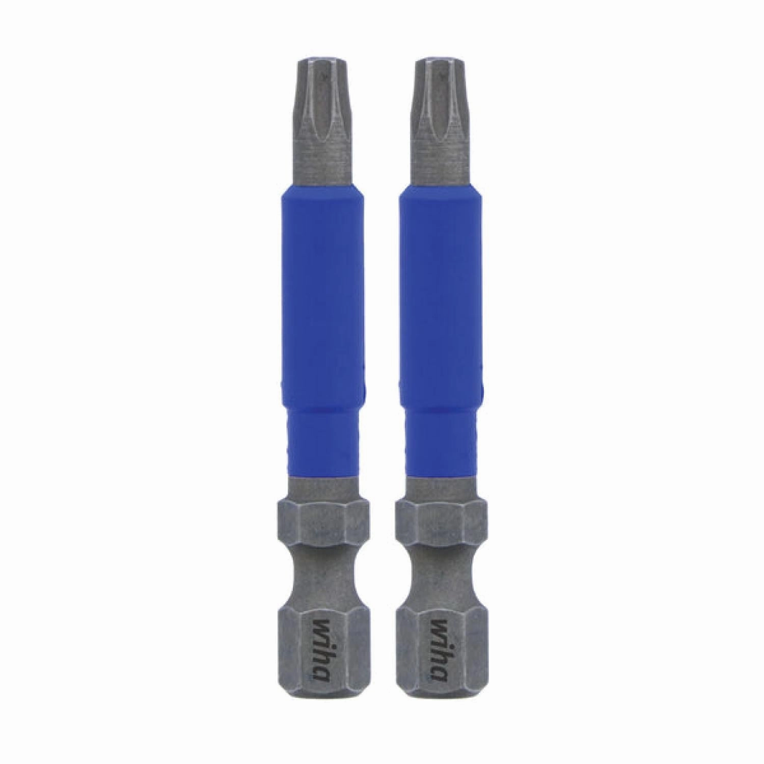 Wiha Tools 70218 TerminatorBlue Impact Bit TORX T15 - 2 Inch - 2 Pack