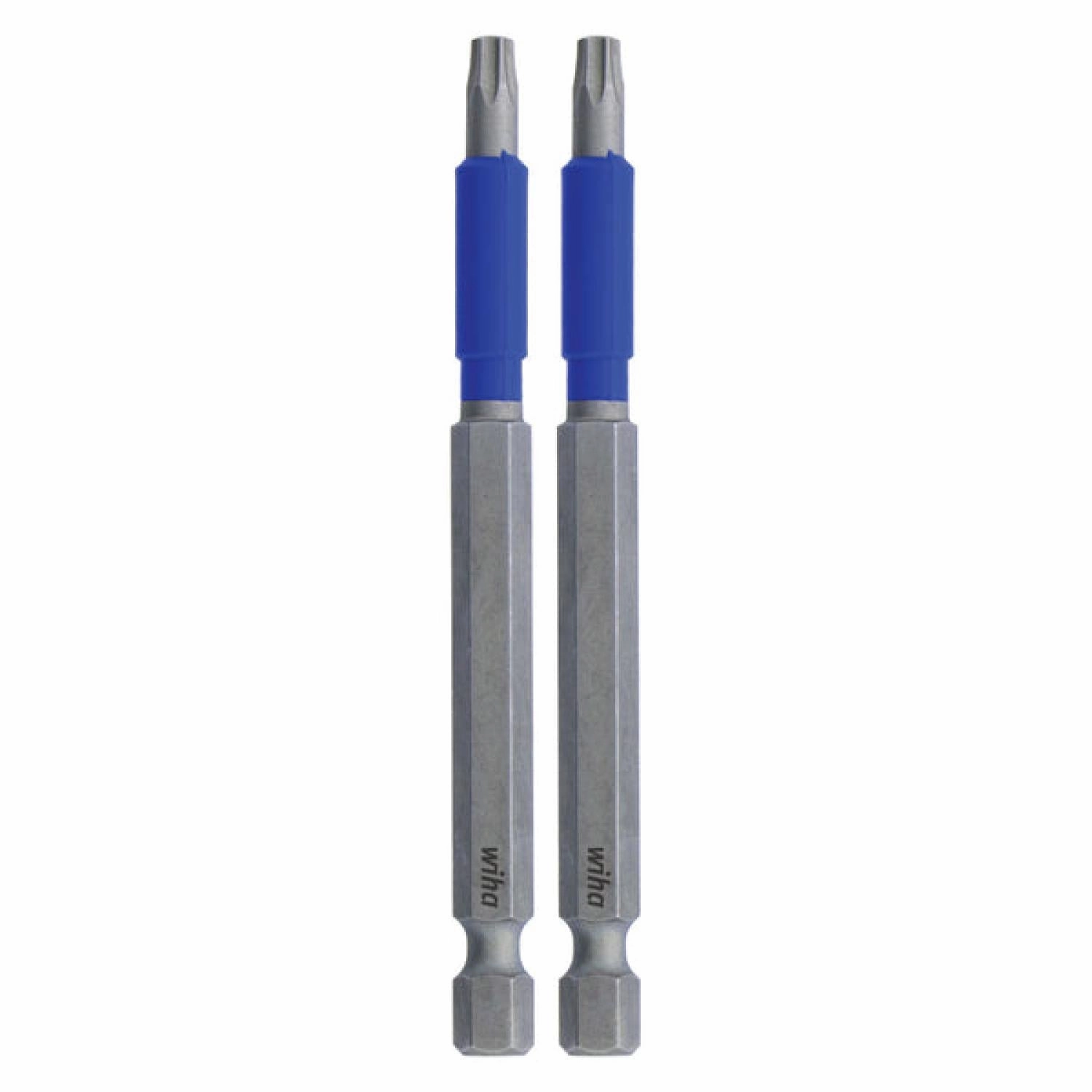 Wiha Tools 70322 TerminatorBlue Impact Bit TORX T30 - 3.5 Inch - 2 Pack