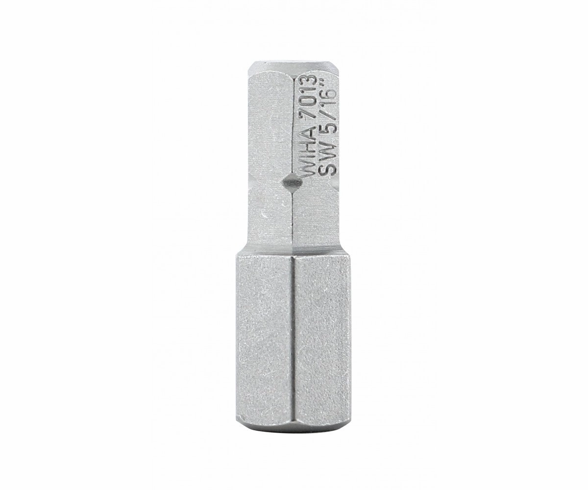 Wiha Tools 71353 Hex Inch Insert Bits, 5/16" x 25 mm, 10 Pk.