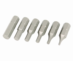 Wiha Tools 71396 Hex Inch Insert Bit Set, 1/16" - 1/4", 6 Pc.