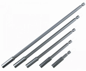 Wiha Tools 71499 Retaining Ring and Magnetic Bit Holder Set, 1/4" Drive, in Vinyl Pouch, 5 Pc.