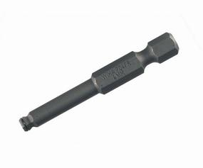 Wiha Tools 71740 MagicRing Screw Holding Ball End Hex Metric Power Bit, 4.0 mm x 50 mm