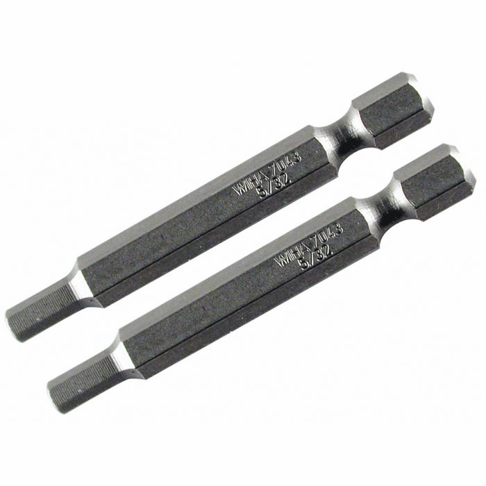 Wiha Tools 73931 Hex Metric Power Bit, 4.0 mm x 70 mm, 2 Pk.
