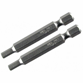 Wiha Tools 73931 Hex Metric Power Bit, 4.0 mm x 70 mm, 2 Pk.