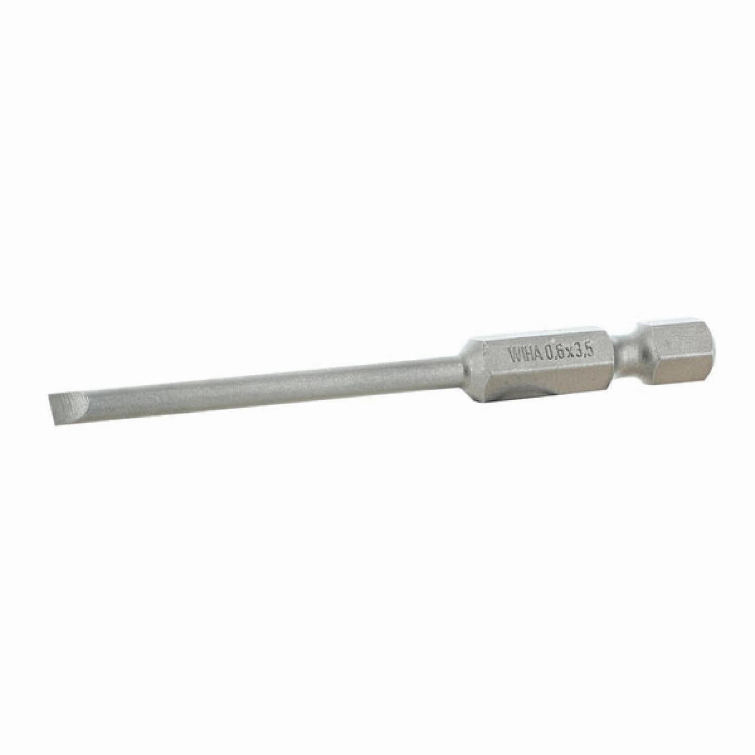 Wiha Tools 74035 Slotted Power Bit, 3.5 x 70mm 10 pack