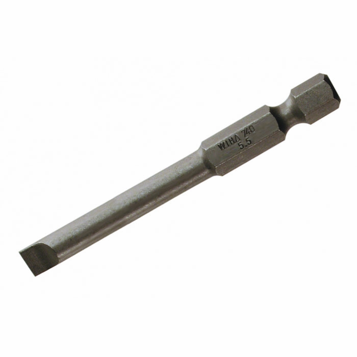 Wiha Tools 74039 Slotted Power Bit 5.5 x 70mm