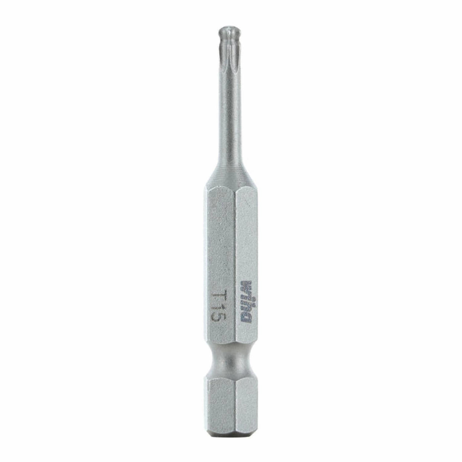 Wiha Tools 74528 TORX Ball End Power Bit, T15 x 50 mm, 10 Pk.