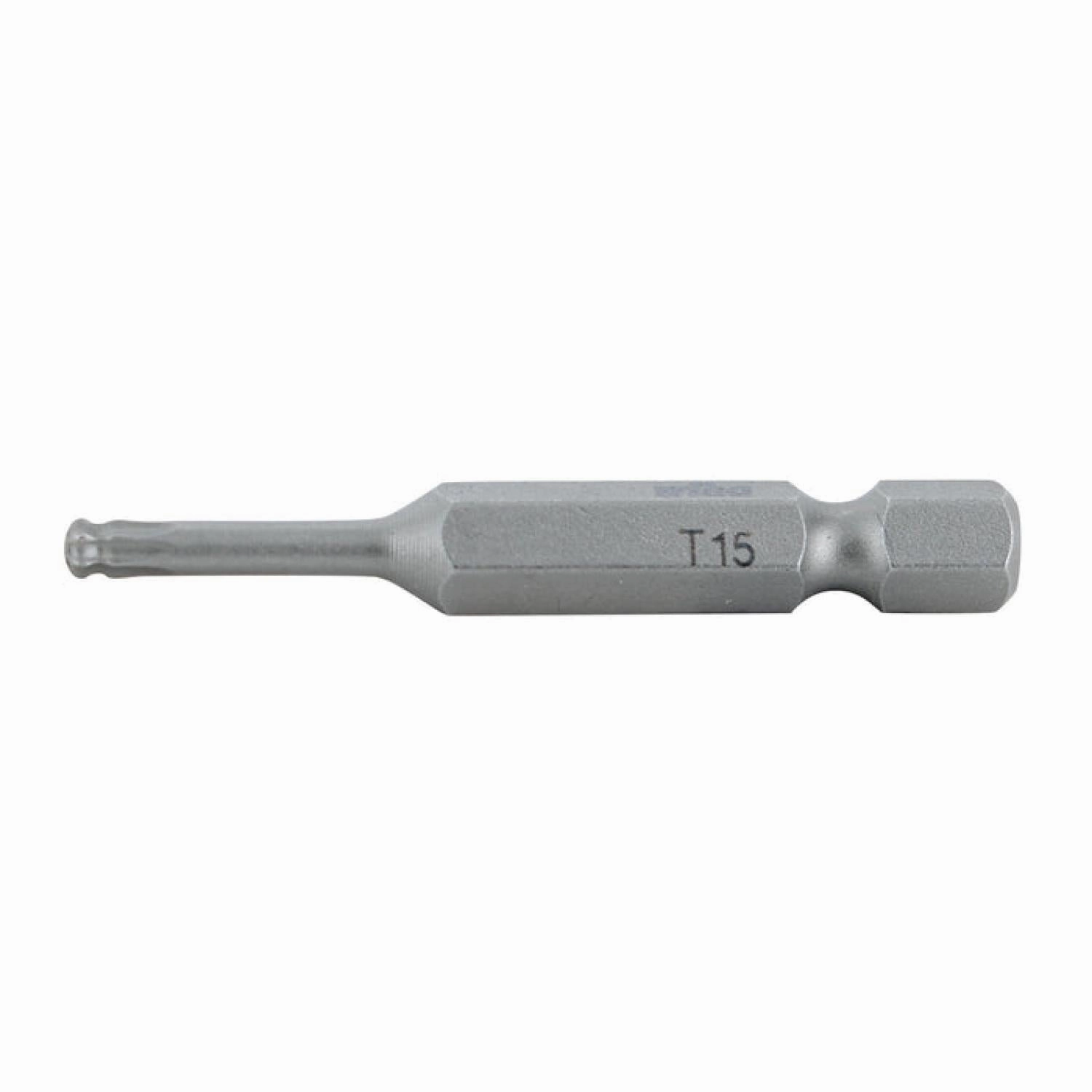Wiha Tools 74528 TORX Ball End Power Bit, T15 x 50 mm, 10 Pk.