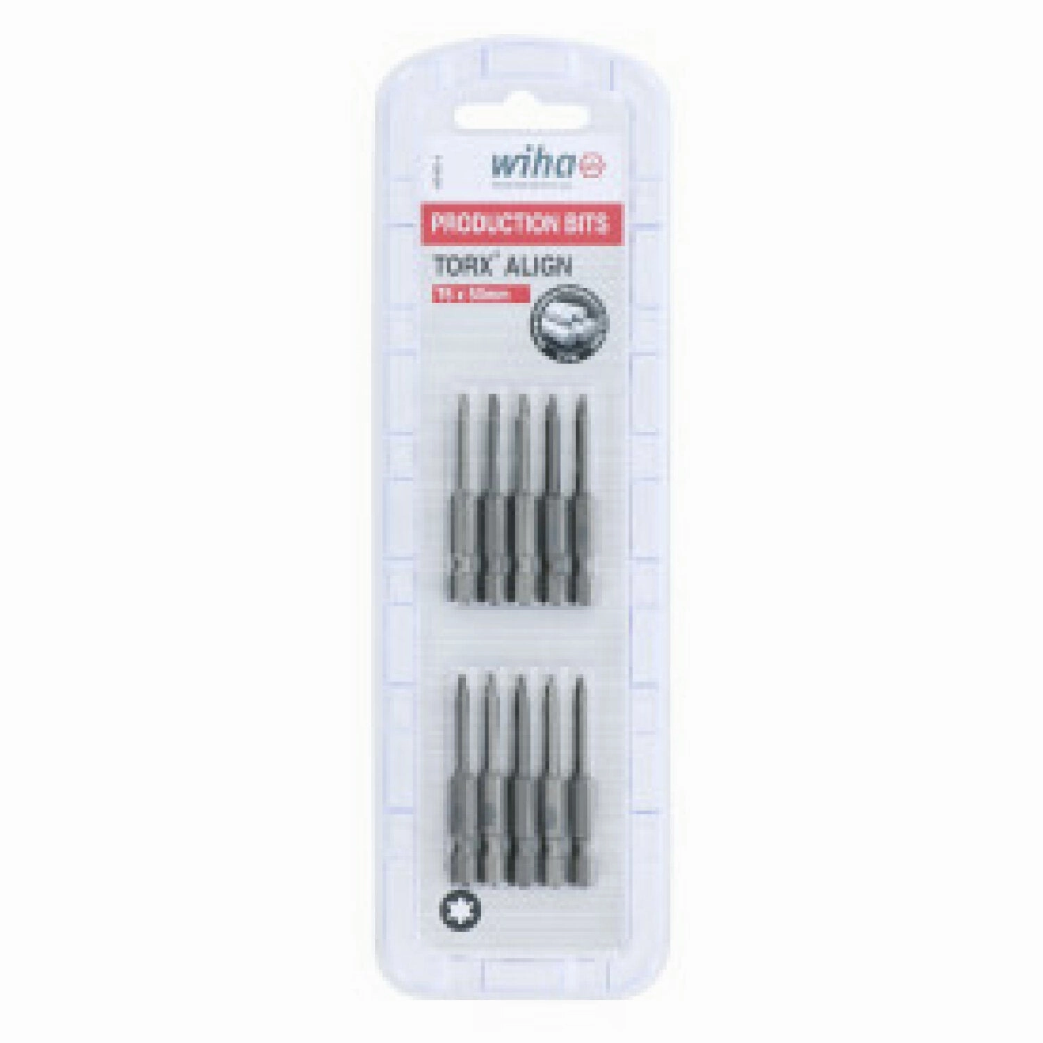 Wiha Tools 74711 TORX Align Power Bit, T6 x 50 mm, 10 Pk.