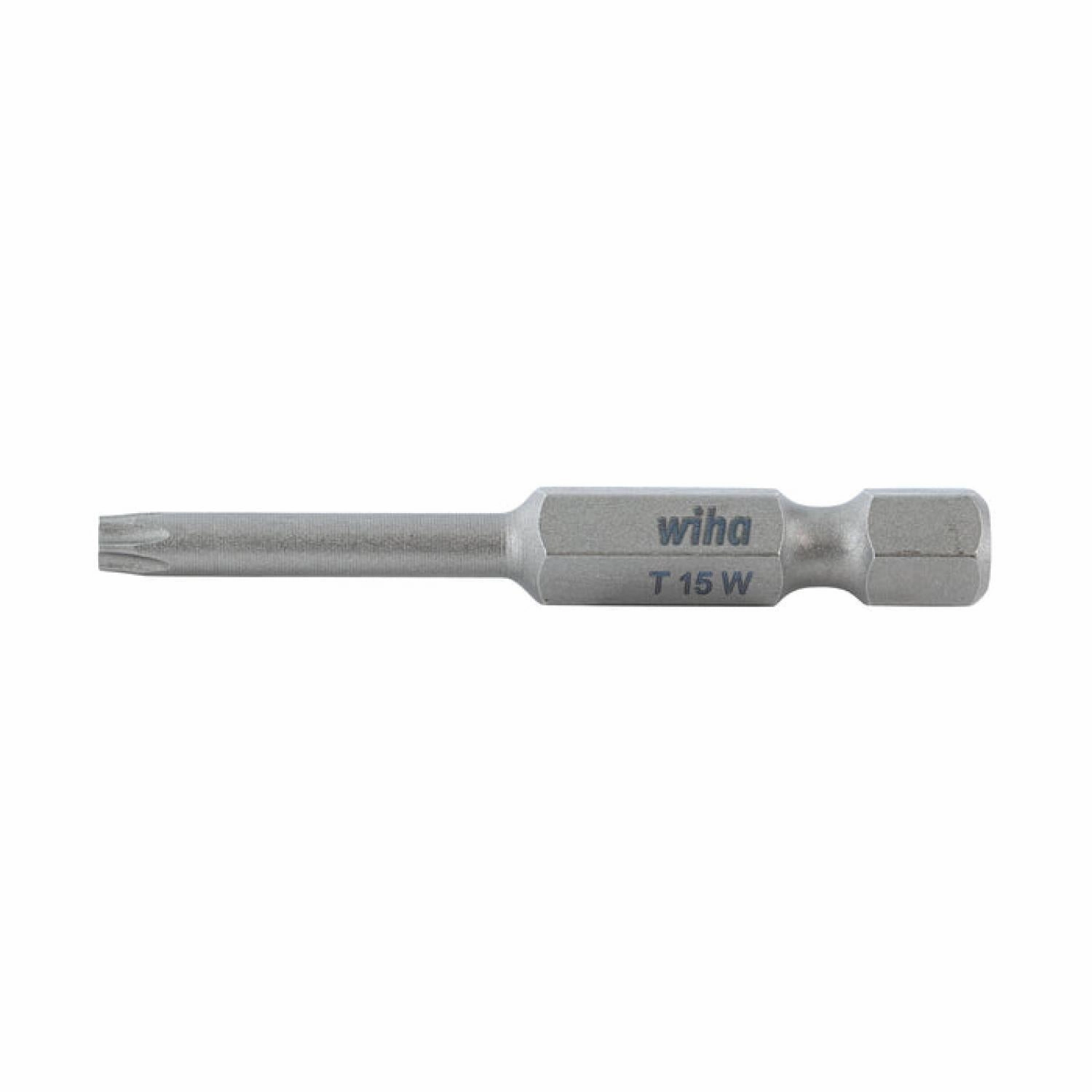 Wiha Tools 74728 TORX Align Power Bit, T15 x 50 mm, 10 Pk.