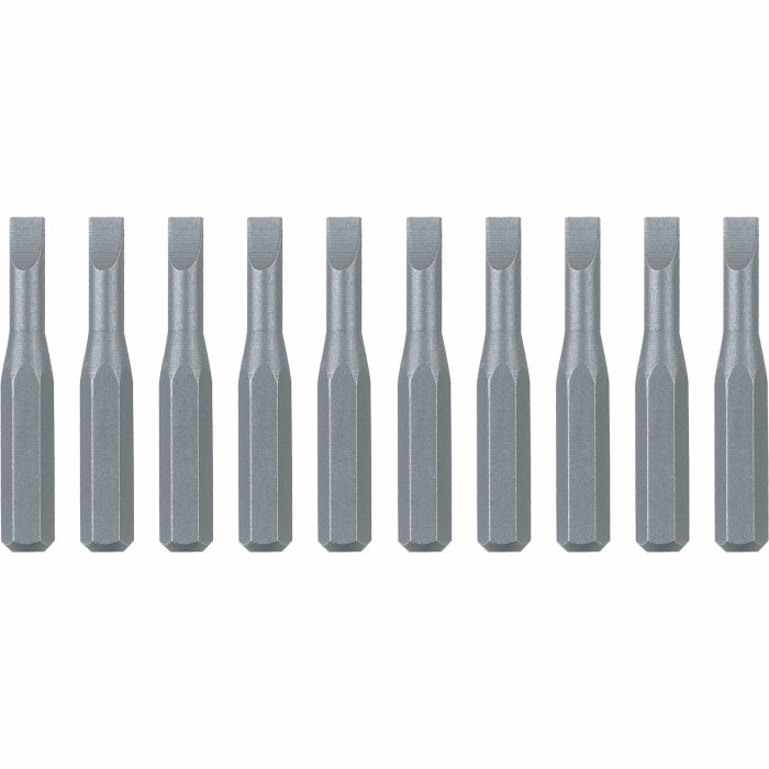 Wiha Tools 75607 System 4 Slotted Micro Bits, 2.5 mm x 28 mm